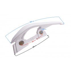 Bracket - right passenger handle ,white, for B-Max scooter
