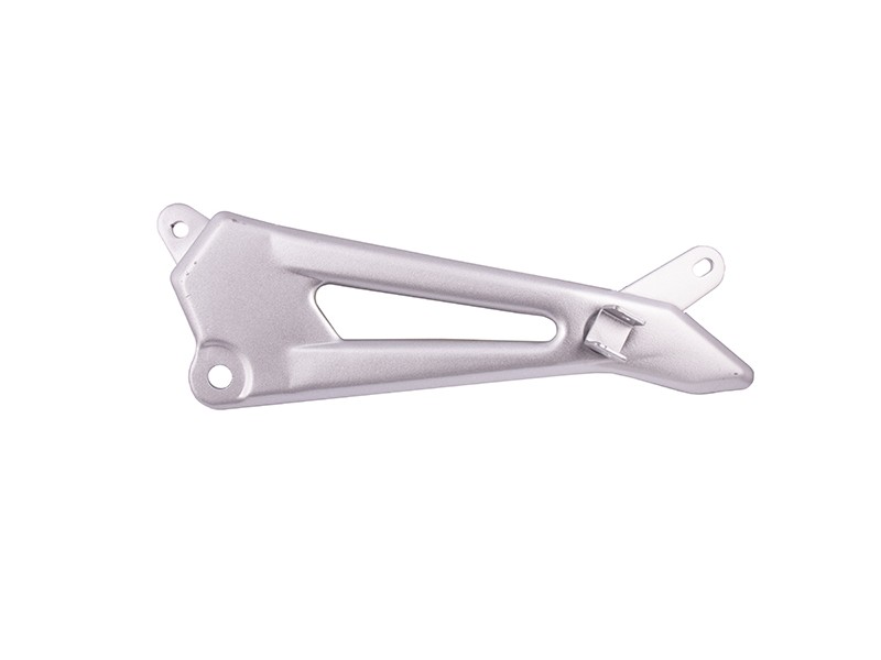 Rear right footrest bracket for Travel 125 motorcycle, silver
