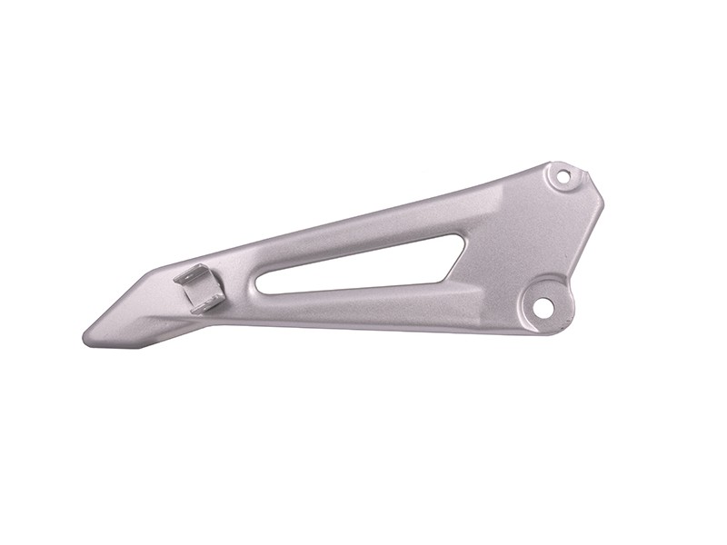 Rear left footrest bracket for Travel 125 motorcycle, silver