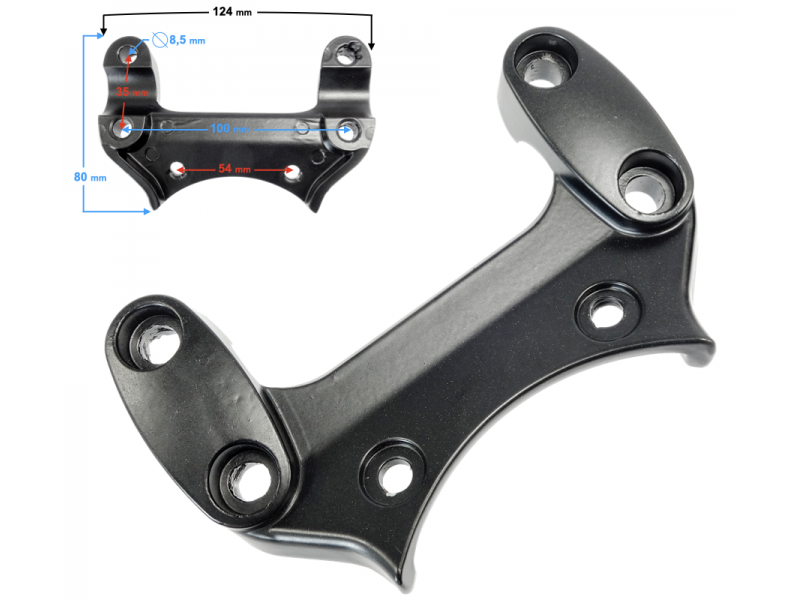 Speedometer bracket for Cafe Racer motorcycle