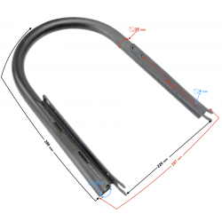 Rear bracket for Cafe Racer motorcycle