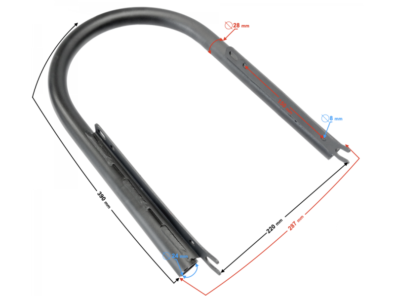 Rear bracket for Cafe Racer motorcycle