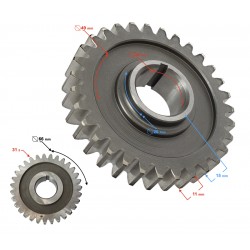 Balancer shaft sprocket ATV Mikilon 180 (H)