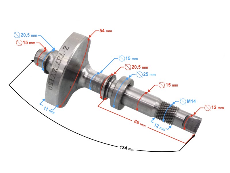 Balance shaft for Blade 125 motorcycle