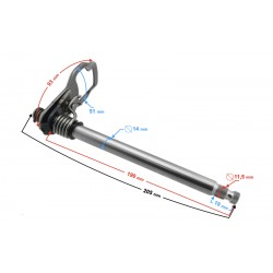 Gearshift shaft for Classic 125 motorcycle