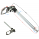 Gearshift shaft for Cafe Racer motorcycle