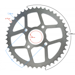 NXT250 Base rear sprocket