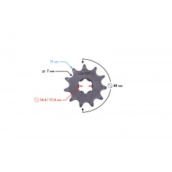 Drive sprocket Moretti 11/428