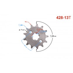 Drive sprocket Moretti 13/428 Drive sprocket Moretti 13/428