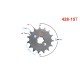Sprocket 428-15 for moped (with holes)
