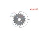 Sprocket 428-16 for moped (with holes)