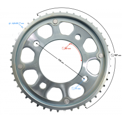 GT 125 rear sprocket
