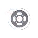 Rear sprocket 41/428 for Cafe Racer motorcycle
