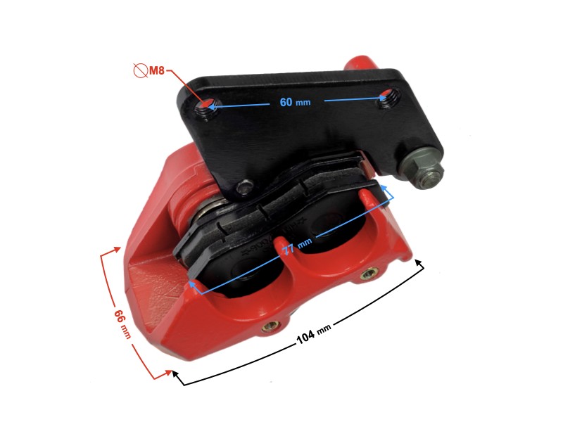 Brake caliper for FR 2 moped