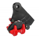 Rear brake caliper for Hyper 125 motorcycle, red Rear brake caliper for Hyper 125 motorcycle, red