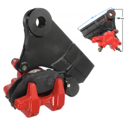 Rear brake caliper for Hyper 125 motorcycle, red