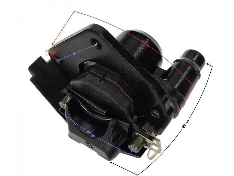 Brake caliper for Fighter 2 moped