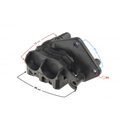 Rear brake caliper for B-Max scooter, injection