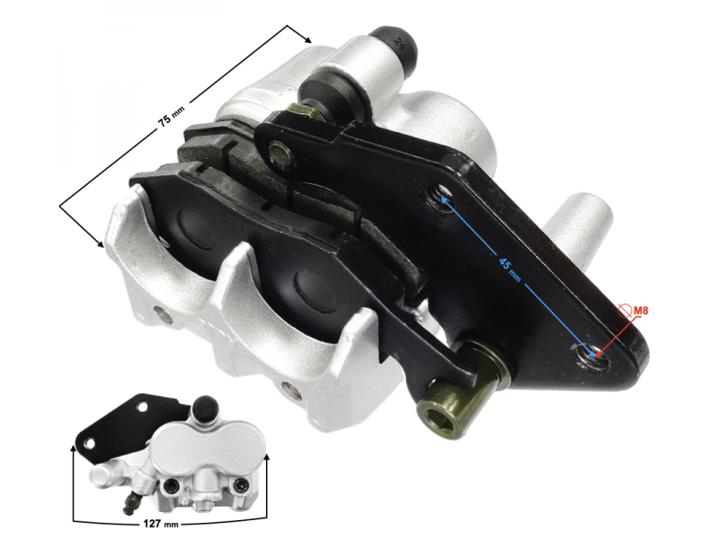 Front brake caliper for Falcon 125 2 scooter