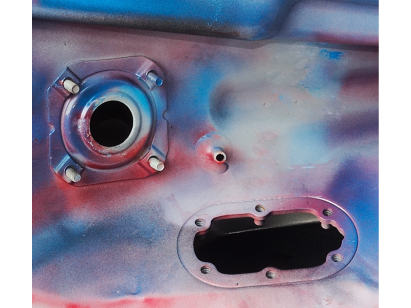 Blue fuel tank for FR 2 moped