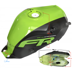 Green fuel tank for FR 2 moped
