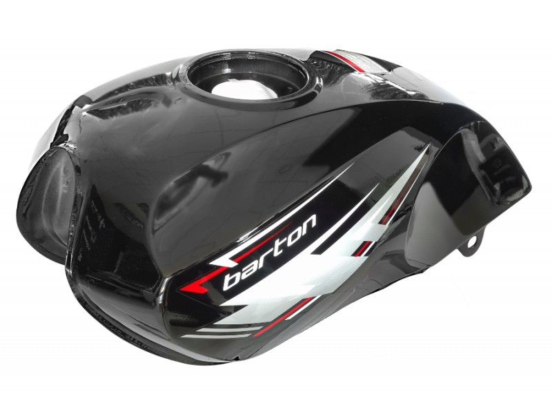Black fuel tank for Fighter 2 moped