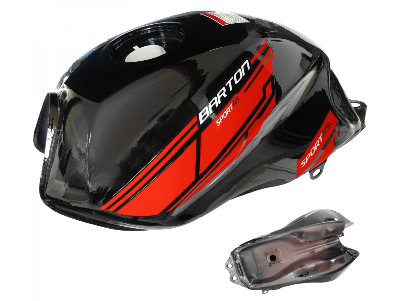 Black-red fuel tank for Sprint RS 2 moped