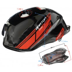 Black-red fuel tank for Sprint RS 2 moped Black-red fuel tank for Sprint RS 2 moped