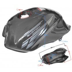 Graphite fuel tank for Sprint 2 moped