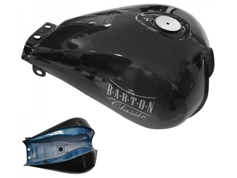 Black fuel tank for Classic 125 motorcycle , injection
