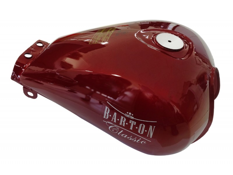 Red fuel tank for Classic 125 motorcycle , injection