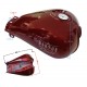 Red fuel tank for Classic 125 motorcycle , injection