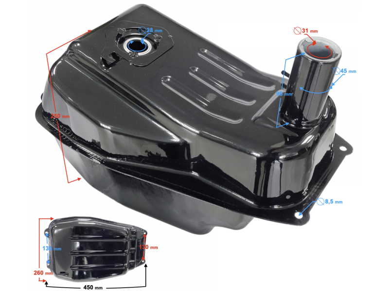 Fuel tank for B-Max scooter