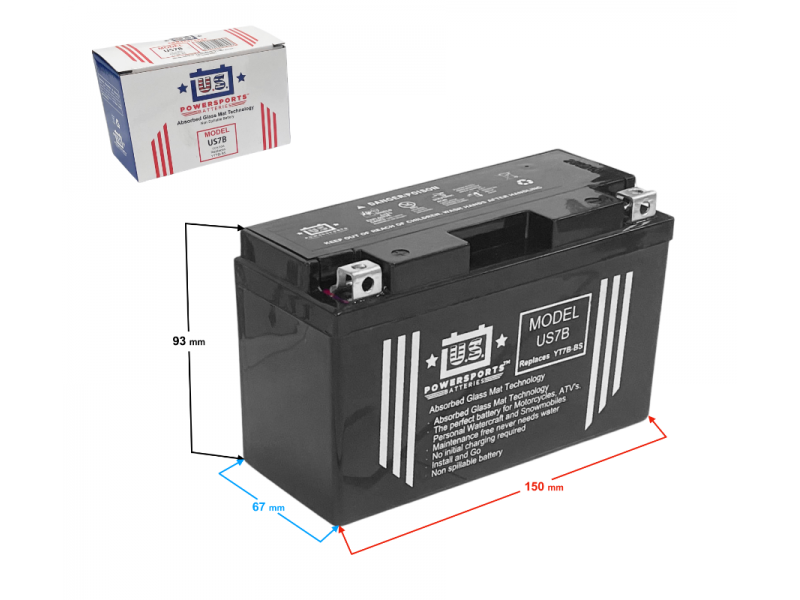 Akumulator AGM US7B