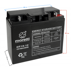Lawn mower battery (OT 12V/18AH)