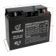 Lawn mower battery (OT 12V/18AH)