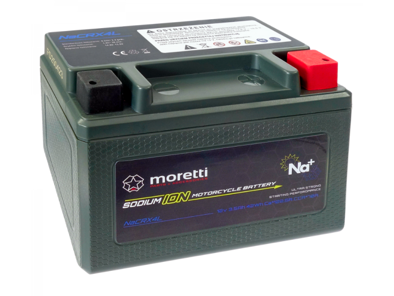 Moretti NaCRX4L sodium ion battery