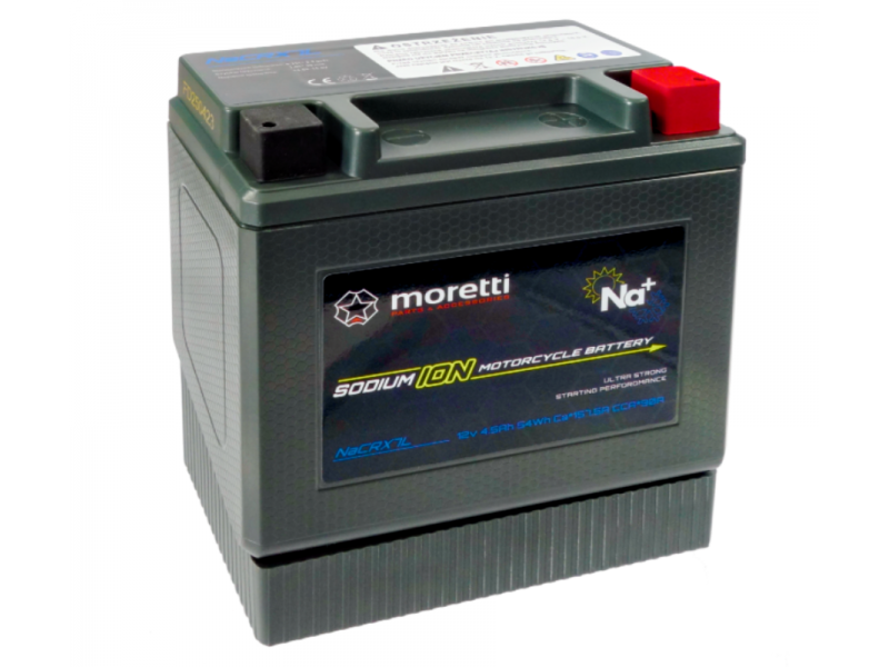 Moretti NaCRX7L sodium ion battery