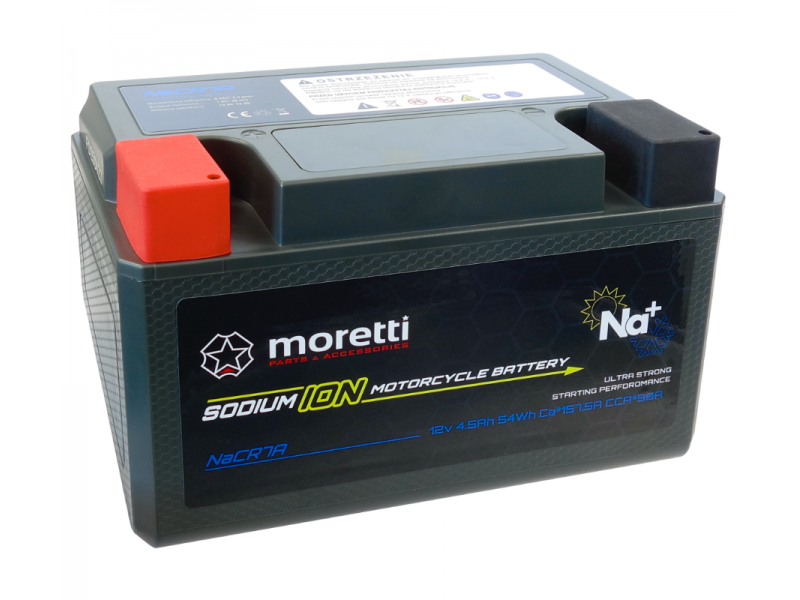 Moretti NaCR7A sodium ion battery