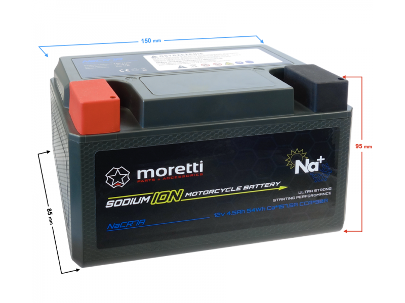 Moretti NaCR7A sodium ion battery