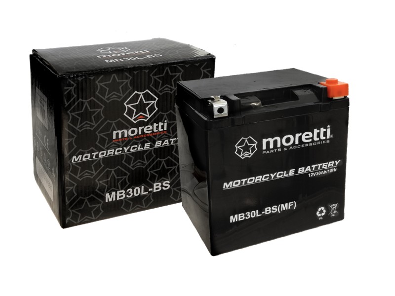 AGM MB30L-BS 12V 30Ah Moretti battery