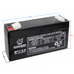 Akumulator Moretti UPS MT1.3-6 Akumulator Moretti UPS MT1.3-6
