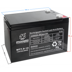 Akumulator Moretti UPS MT7.0-12