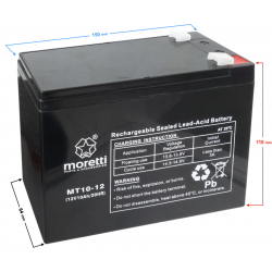 Akumulator Moretti UPS MT10-12