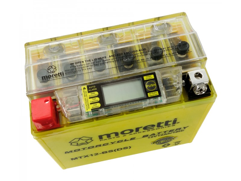 AGM(I-Gel) MTX12-BS Moretti Battery with indicator