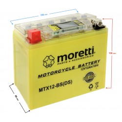 AGM(I-Gel) MTX12-BS Moretti Battery with indicator AGM(I-Gel) MTX12-BS Moretti Battery with indicator