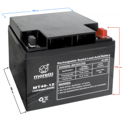 Akumulator Moretti UPS MT40-12