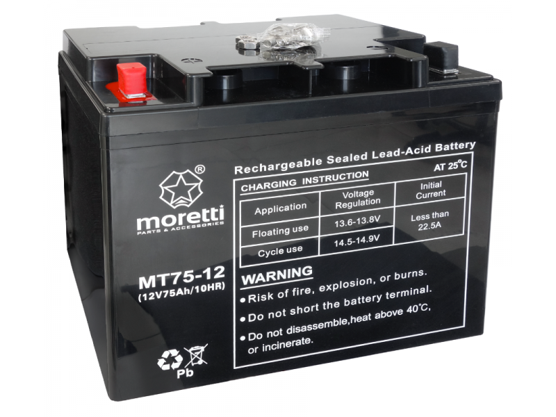 Akumulator Moretti UPS MT75-12