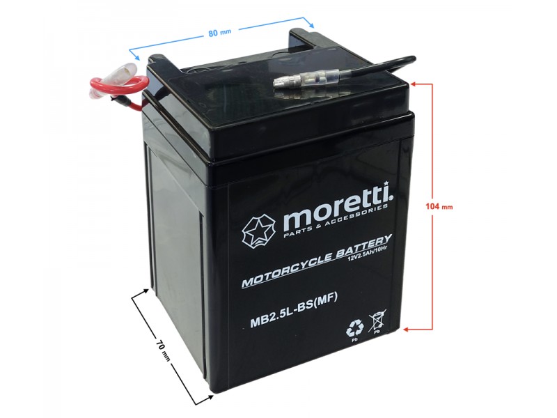 AGM (Gel) MB2,5L-C Battery
