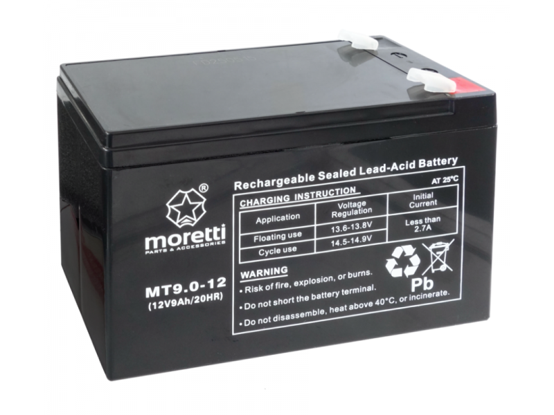 Akumulator Moretti UPS MT9.0-12 Akumulator Moretti UPS MT9.0-12